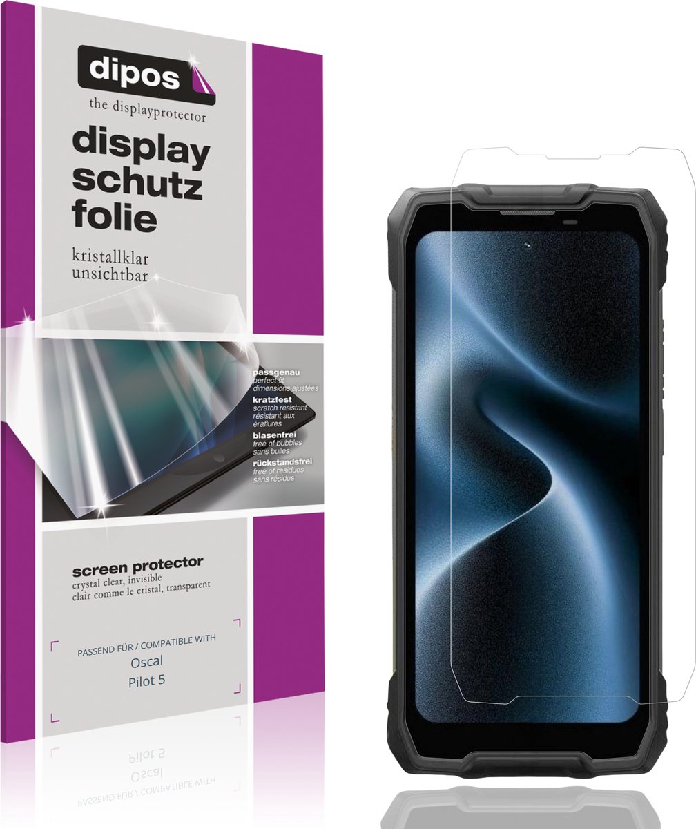 dipos – 4x Beschermfolie geschikt voor Oscal Pilot 5 | Krasbestendige & heldere Screenprotector Ultra-Thin