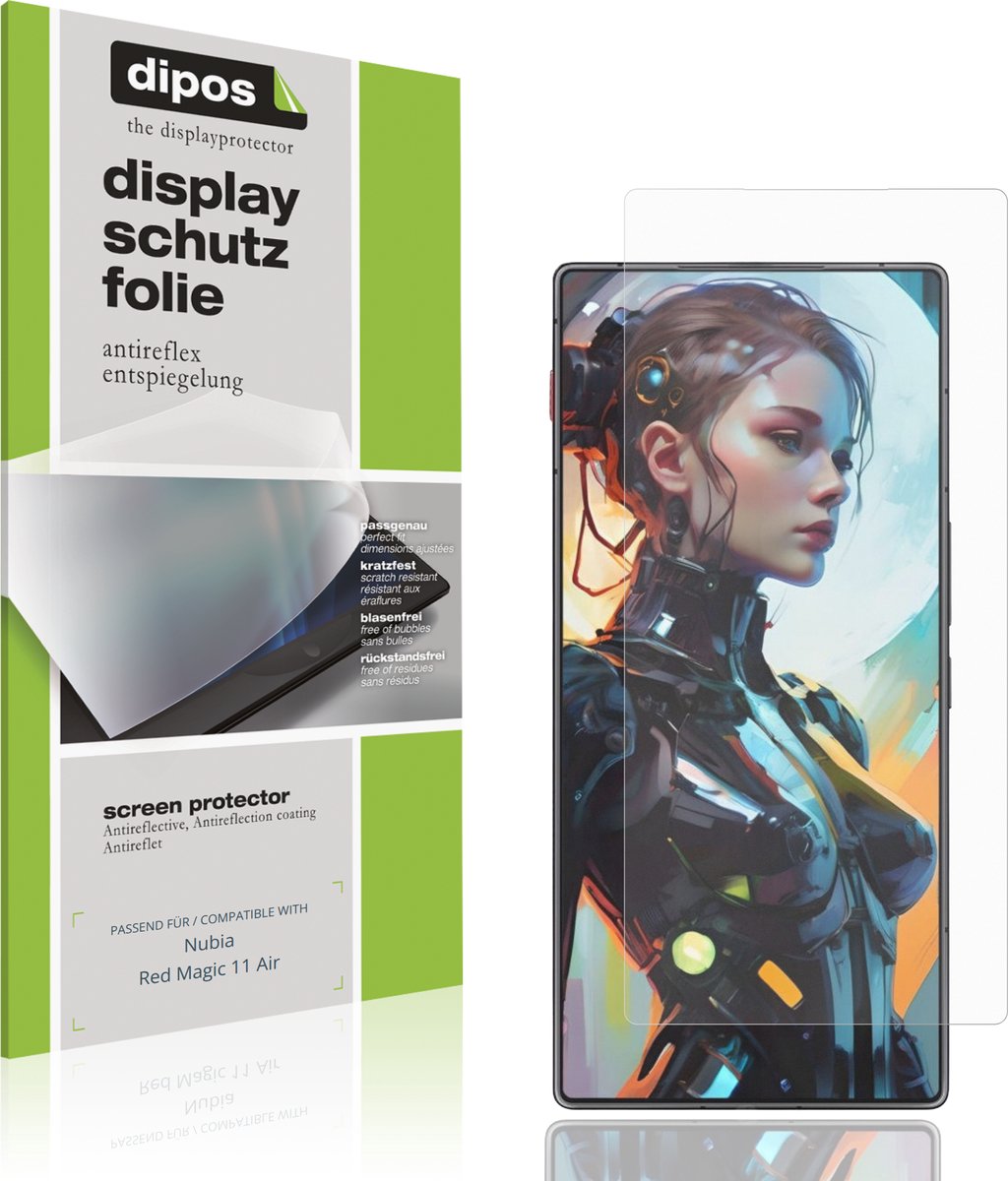 dipos – 4x Matte Beschermfolie geschikt voor Nubia Red Magic 11 Air | Krasbestendige & antireflecterende Screenprotector Ultra-Thin