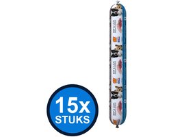 15x Biofood - vleesvoeding compleet kip&lam worst 800gr - Hondenvoer Natvoer - 800 g