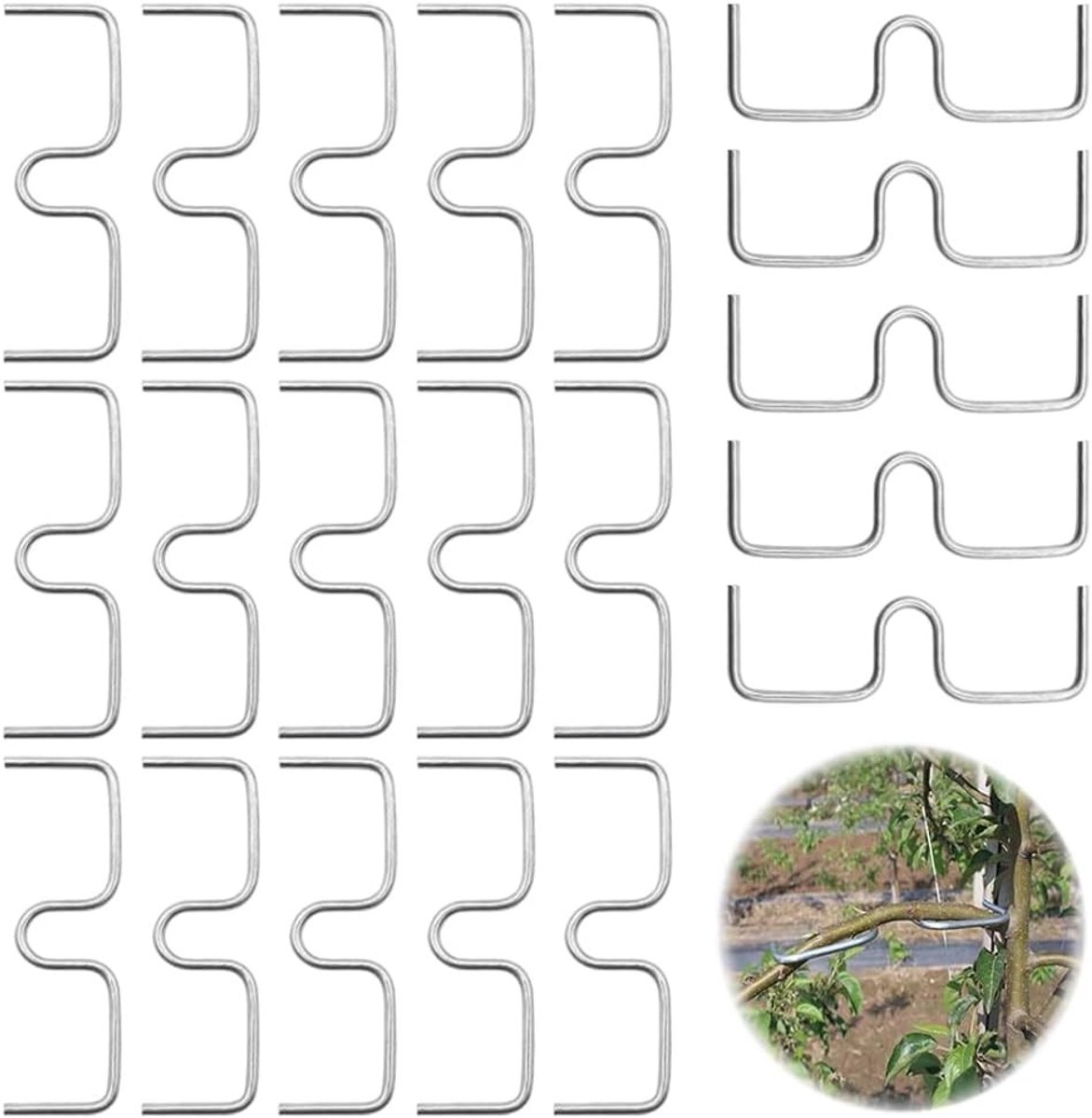 20 Stuks Fruitboom Takken Trekkers 10 cm Trigger voor M-vormige Takken Verspreiding en Vorming van Fruitboomtakken