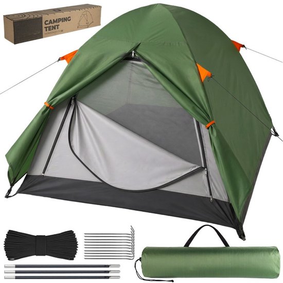 MOZY® - 2-Persoons Kampeertent - 150 x 205 x 120 cm - Muskietennet - met Draagtas - Waterbestendig - Kamperen - Camping - Tent van MOZY — afbeelding 3