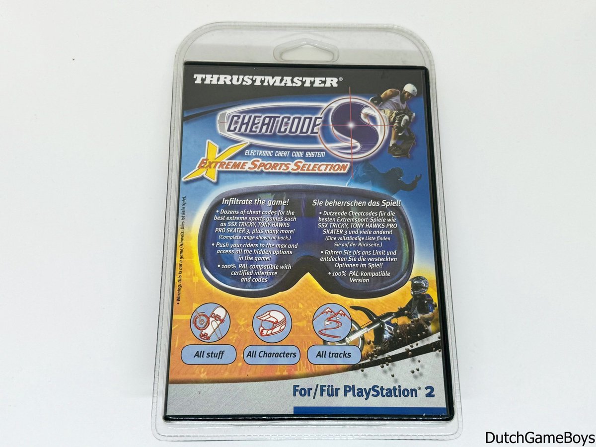 Playstation 2 / PS2 - Thrustmaster - Cheatcode - Extreme Sports Selection - New On Blister