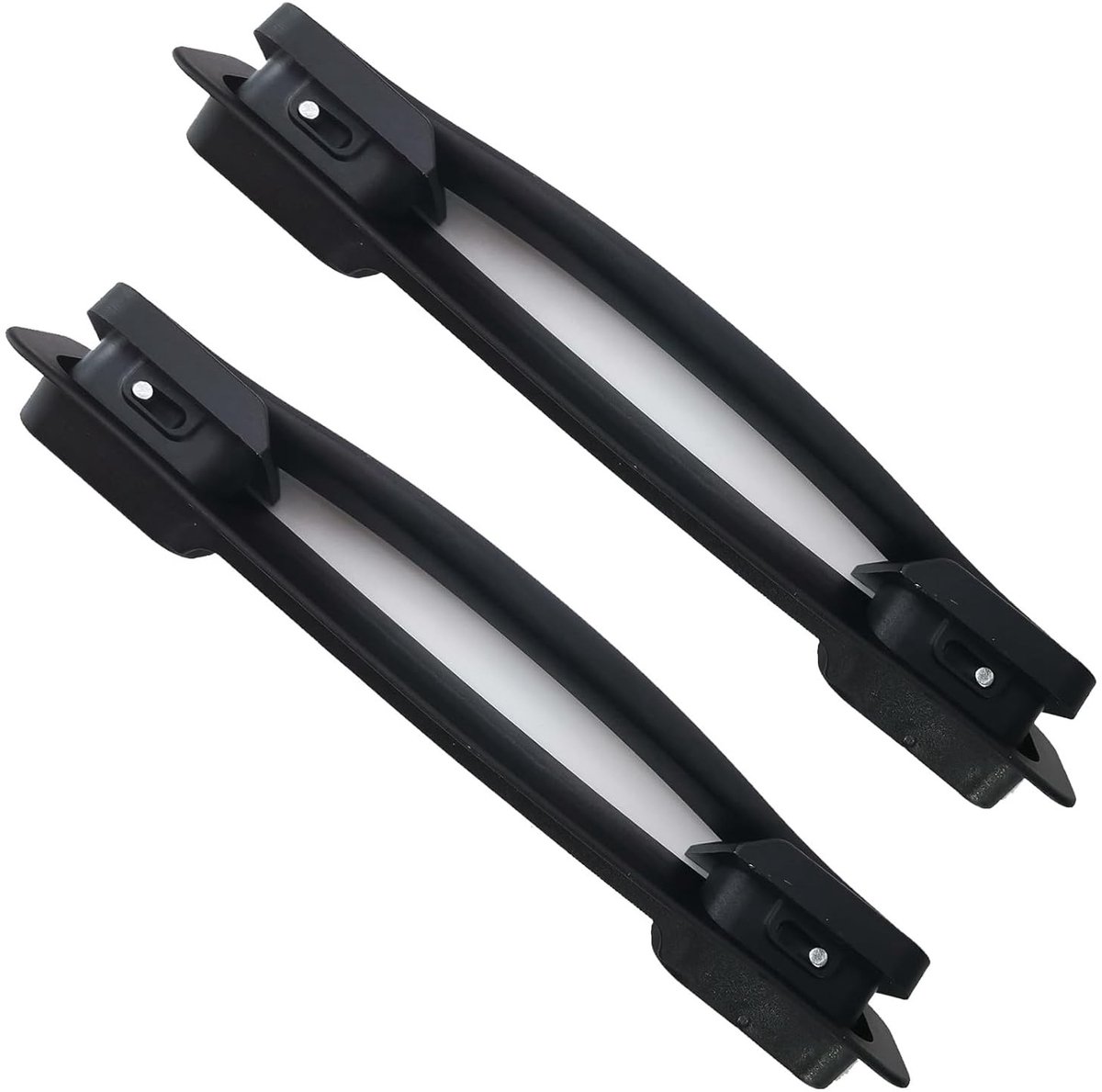 Set van 2 Vervangende Koffers Handgrepen, Zwarte Handgrepen voor Koffers, Ideaal voor Reparaties en Onderhoud, Afmetingen 23 × 3.5 × 2.8 cm