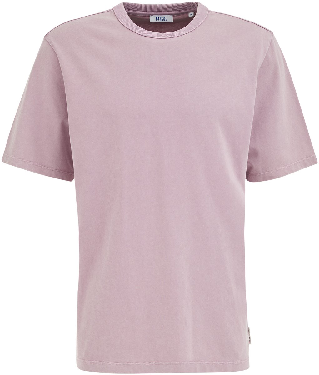 WE Fashion Heren relaxed fit T-shirt met garment dye