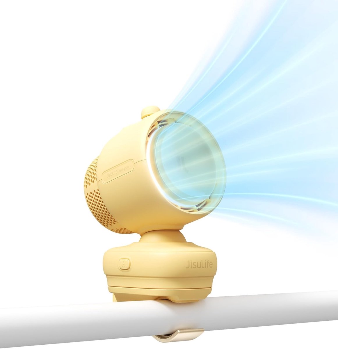 Kinderwagen Ventilator Clip-On - Draagbare Baby Ventilator met 120° Automatische Oscillatie - 100 Snelheidsstanden en 21 uur Accuduur - Voor Kinderwagen, Kinderbed en Slaapkamer