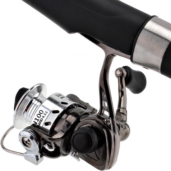 Allecta - Mini Spinning Reel 4.3:1 Gear van Metaal voor Karper, Bas, Forel - Glad en Krachtig - Zoetwater & Zoutwater Geschikt van Allecta — afbeelding 5