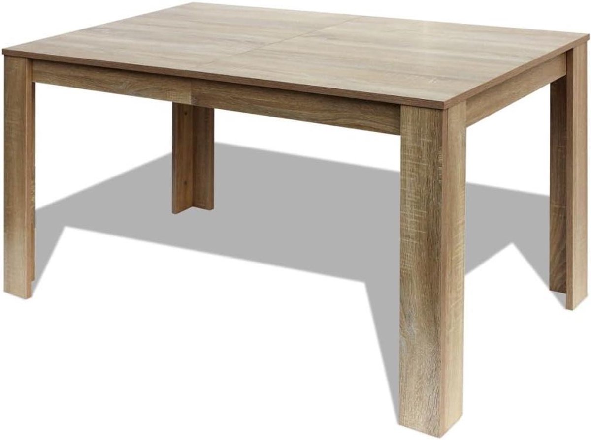 Eettafel Houten Tafel - Keukentafel Eetkamertafel - Samen Eten - Robuust Stabiel Duurzaam - 140 x 80 x 75 cm