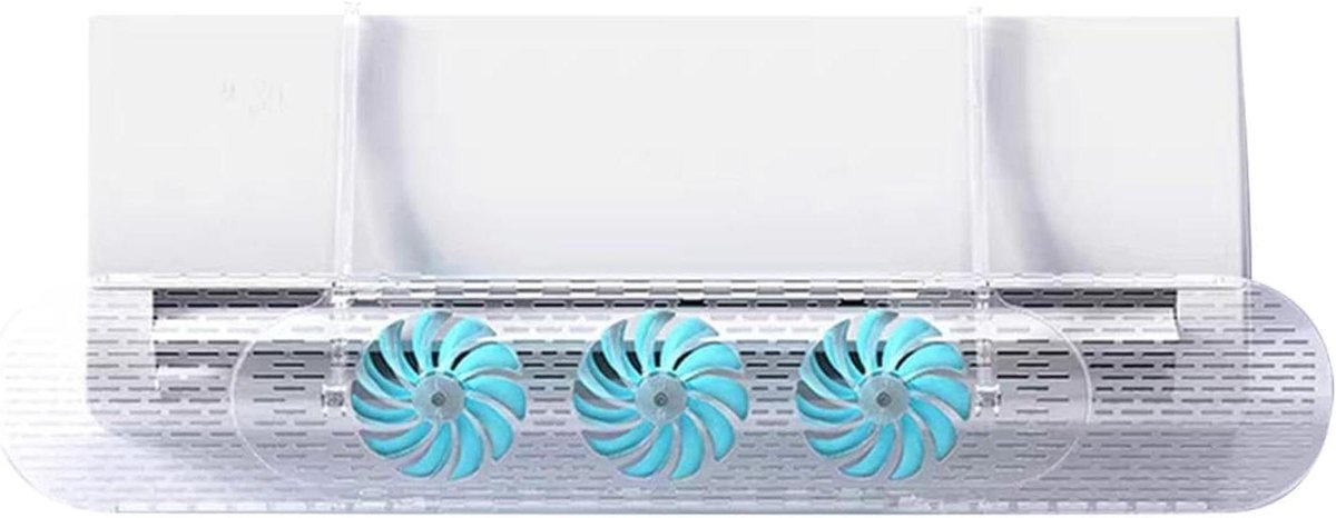 Luchtstroom Deflector - Windgeleider Airco - Gelijkmatige Luchtverspreiding - 180 Graden Verstelbaar - 635-956 cm - Blauw