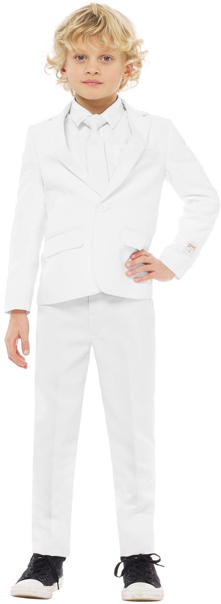 OppoSuits White Knight - Jongens Kostuum - Wit - Feest - Maat 110/116