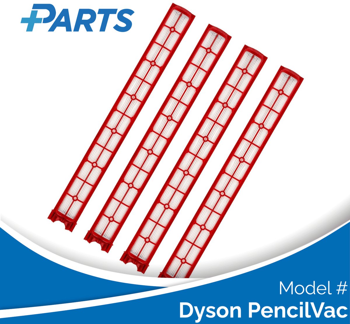 Dyson PencilVac Filters (4 Stuks, Plus.Parts® alternatief voor 974281-01)