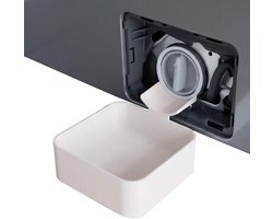 Lekbak Wasmachine - Afvoerbak - 3D-geprinte waterdichte bak - 12cm - Opvangbak tegen lekkage - Siliconen - Wateropvang - Afvoer - Wit