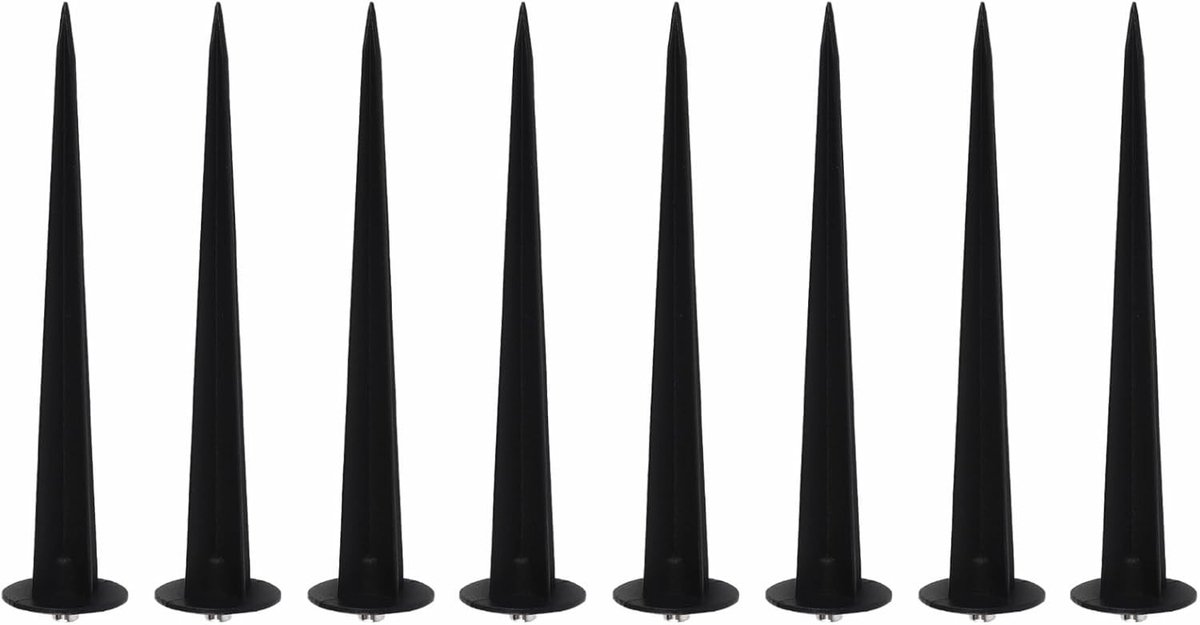 Duurzame Tuinstaken van 16 cm voor Grondverlichting - Set van 8 Stevige Lichtspikes voor Tuinverlichting en Buitengebruik