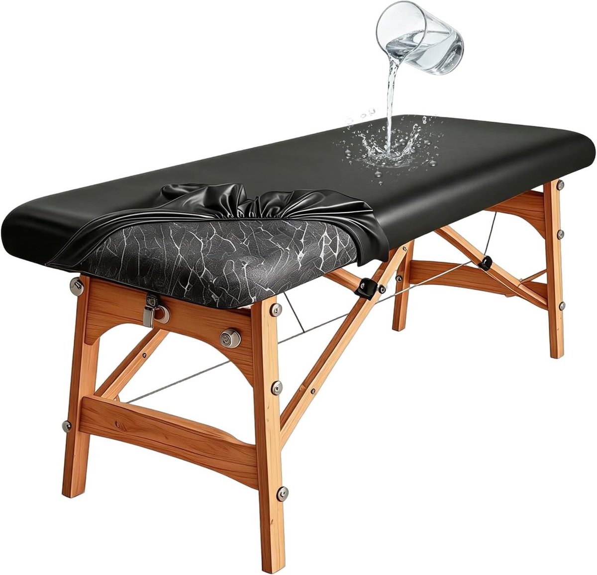 Waterdichte en Wasbare Massage Tafel Cover voor Schoonheidssalon en Therapeutische Behandelingen - Geschikt voor Cosmetische Tafels en Tattoo Sofas, Afmetingen 195 * 90 * 18cm