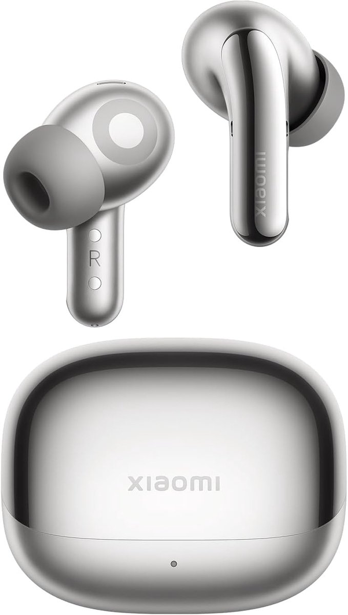 Xiaomi Buds 5 Pro BT Titanium - Draadloze In-Ear Oordopjes - Noise Cancelling 55dB - Hi-Res Audio aptX Lossless - Bluetooth 5.4 - 40 uur batterijduur - Transparantiemodus - AI 3-microfoon gesprekken - IP54 waterbestendig