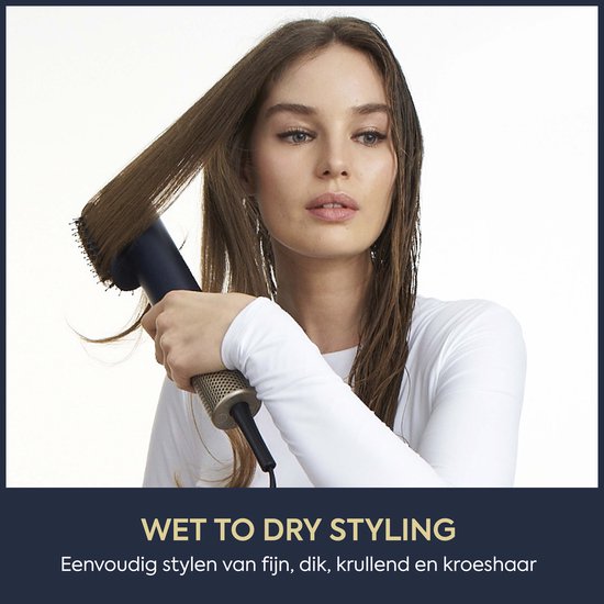 BaByliss 3-in-1 Wet to Dry Air Wand AS6550E Föhn - Drogen / Stylen / Volume - High Speed Digitale Haardroger (123km/h) - Bekend van TV
