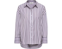 Only Blouse Onloregon Alva Ls Reg Shirt Noos Wv 15367554 Bright White/fig Dames Maat - L