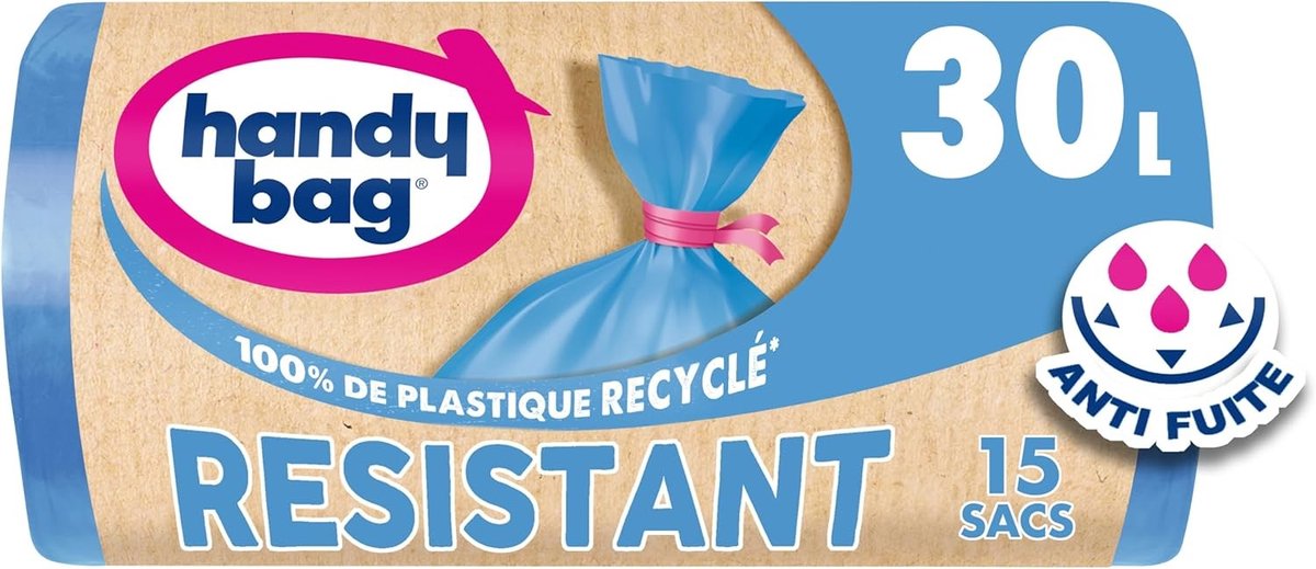 Vuilniszakken - Gerecycled Kunststof - Robuuste Lekvrije Bodem - 30 Liter - Voor Afvalbeheer