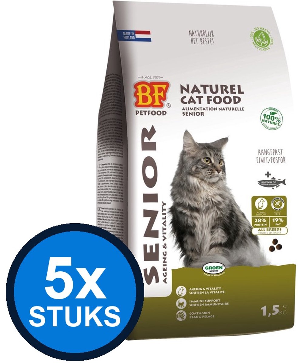 BF Petfood Biofood - Premium senior ageing 1,5kg - Kattenvoer - 1.5 kg