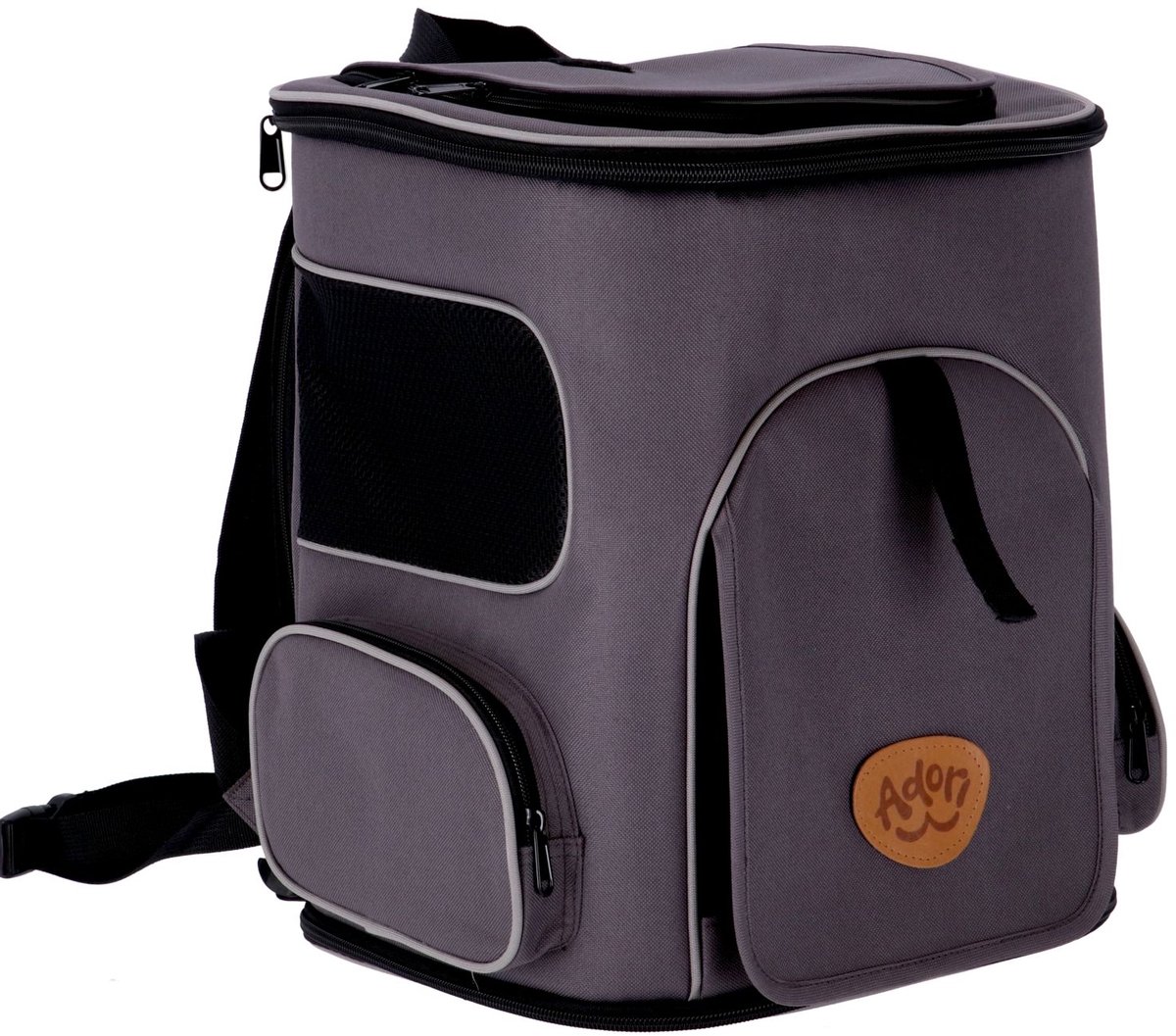 Adori Rugtas Max Met Ren - Draagtas - 33x27x40 cm Grijs