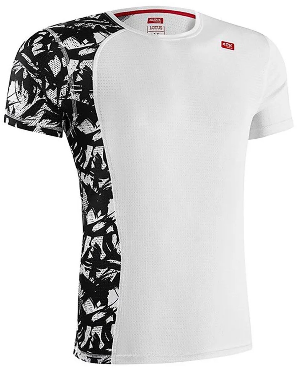 42k Running Lotus T-shirt Met Korte Mouwen Wit S Man