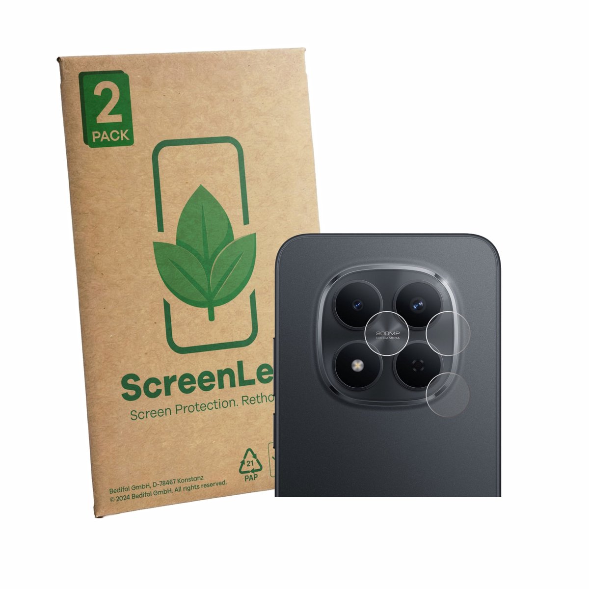 2 Stuks Screenprotector voor Xiaomi Redmi Note 15 Pro 5G (ALLEEN Camera) - Hoogwaardige Beschermfolie transparant