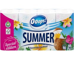 Ooops! Toiletpapier Classic Sensitive Summer Editie 3-laags 16 stuks