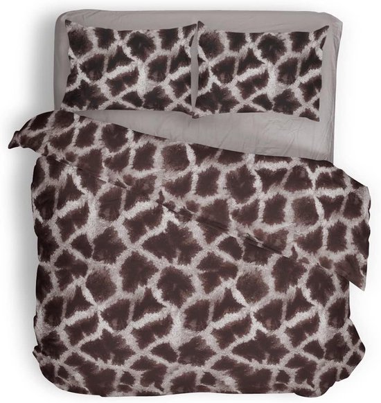 Dekbedovertrek 240x200/220cm - Ciro - Bruin - Lits Jumeaux — afbeelding 4