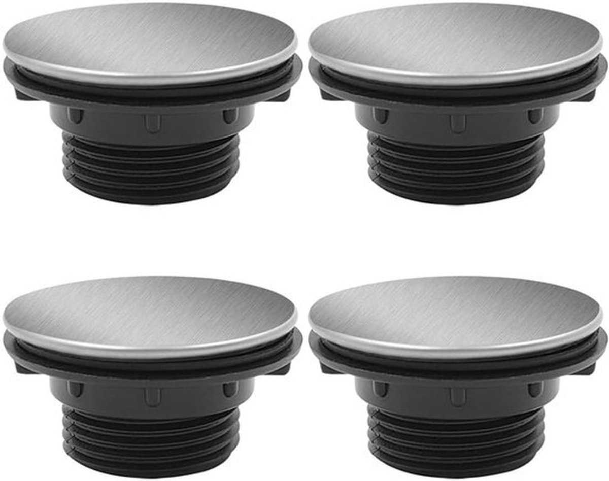 4 stuks Aanrecht Deksel RVS, Gaatjes Plug Kraan Gaatje Deksel Zeepdispenser Deksel (2.8 tot 3.8 cm in Diameter)