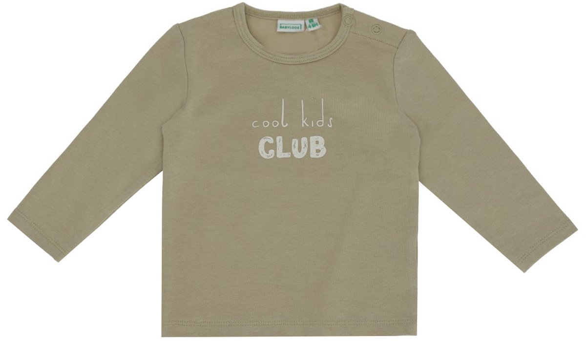 Babylook T-Shirt Lange Mouw Cool Kids - Maat 74 - Moss Gray