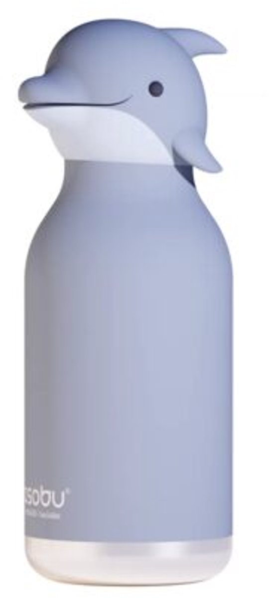 Asobu Thermo Drinkfles Besties Dolphin - 460ml - Blauw