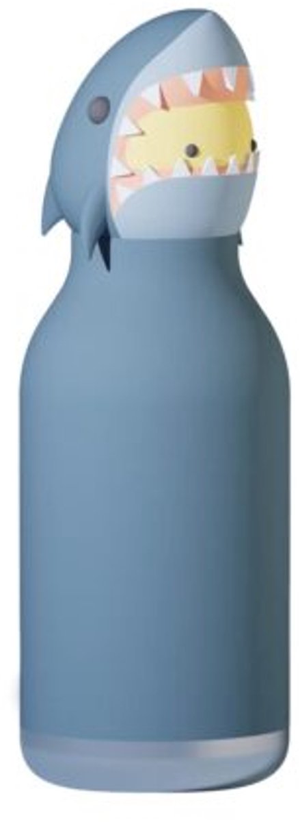 Asobu Thermo Drinkfles Besties Shark - 460ml - Blauw