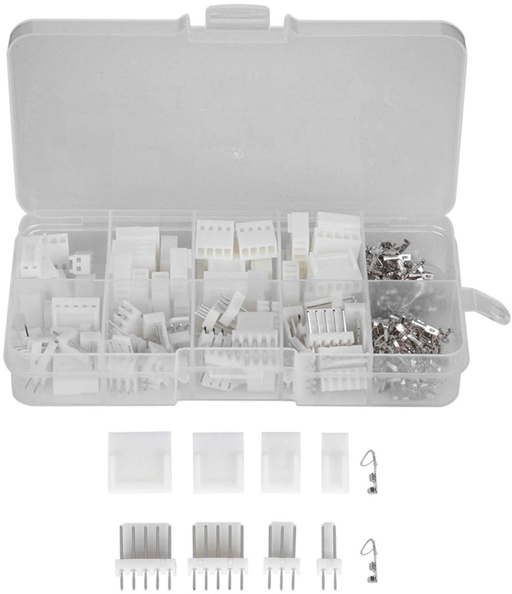 Complete JST-XH Connector Kit met 230 Stuks - 2.54mm Terminal Connectoren voor 2/3/4/5PIN Verbindingen en Elektronische Projecten