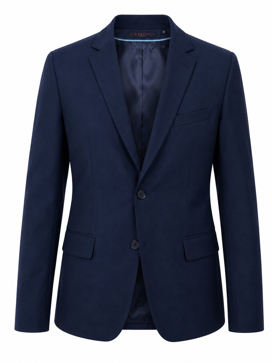 Greiff Heren Colbert Premium Donkerblauw Slim Fit Maat 44 - Zakelijk Colbert