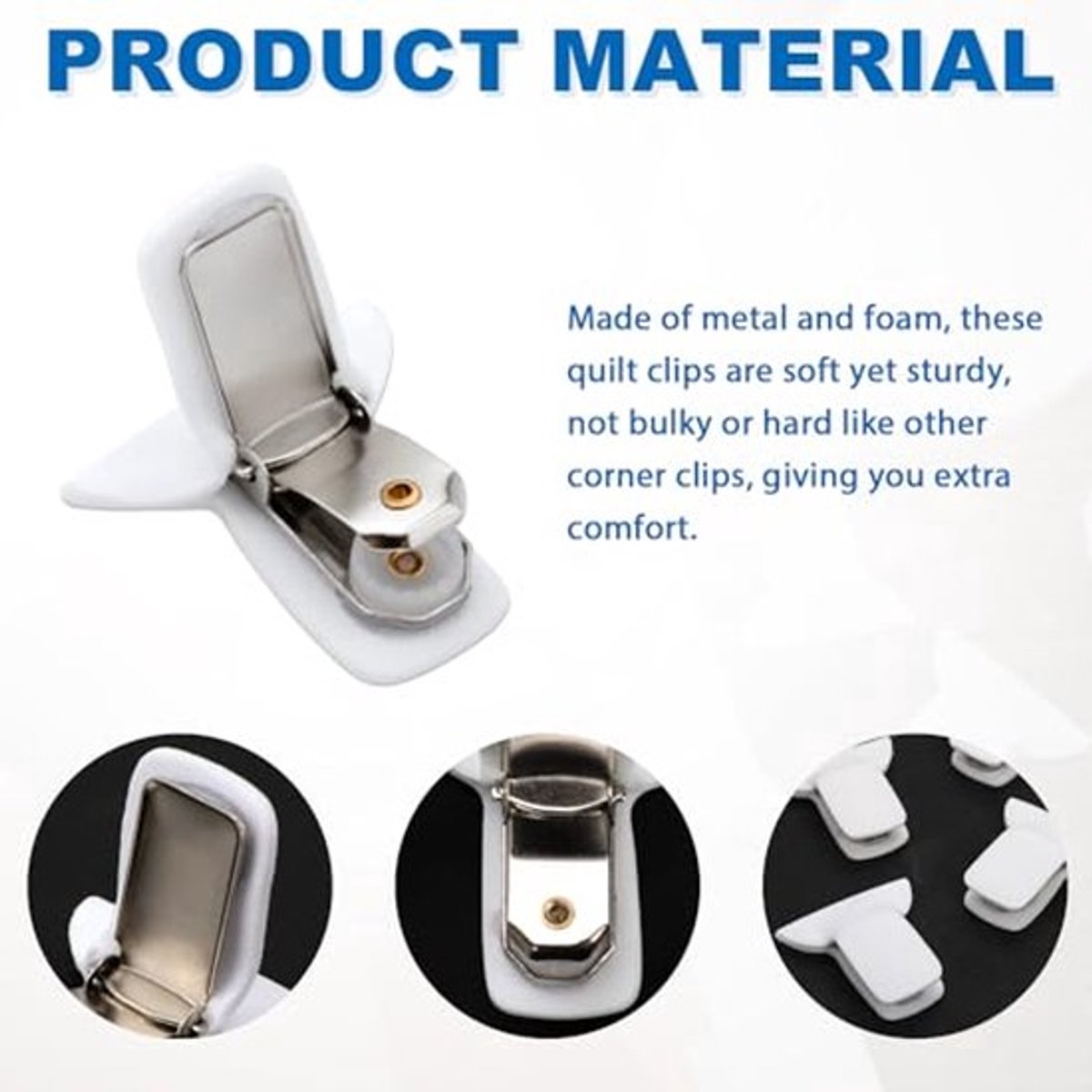 12 Stuks Duvet Clips - Sterke Grip Voor Dekbed, Foam & Metaal, Voorkomt Verschuiven