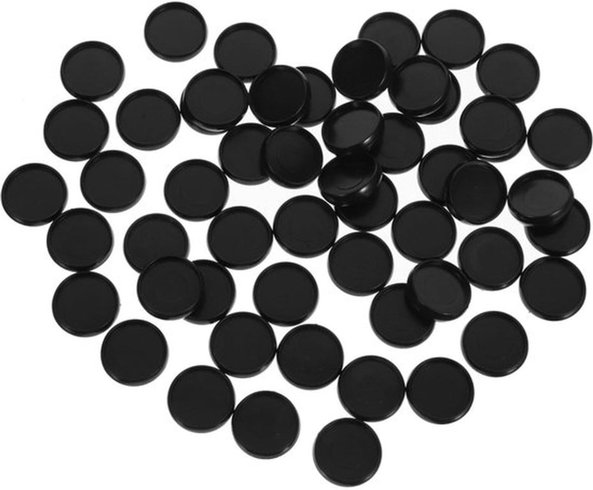 55pcs Plastic Discbound Binding Discs - Zwart, Voor Notebooks en Planners