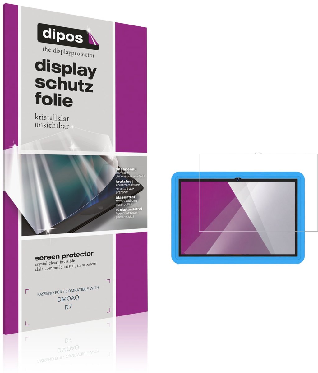 dipos – 2x Beschermfolie geschikt voor DMOAO D7 | Krasbestendige & heldere Screenprotector Ultra-Thin