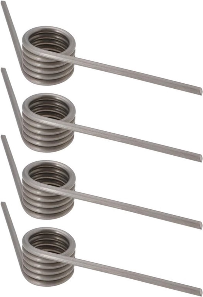 4 stuks 304 roestvrijstalen torsiespring 2 mm draaddiameter 15 mm OD 122° deflectie geschikt voor open haarden met schuifdeuren doe-het-zelf meubelreparatieproject