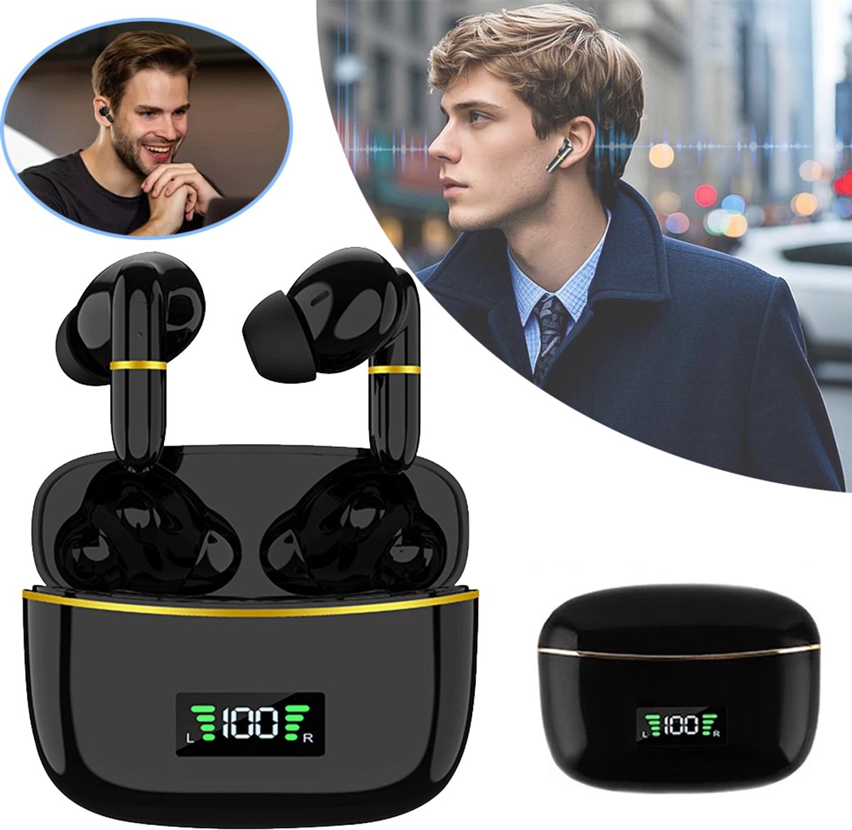 Ai-Vertaling Oordopjes - Realtime Vertaler Oordopjes - 139 Taal Bluetooth-Vertaler - Voor Zakelijke Doeleinden/Onderwijs