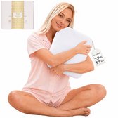 HerComfort Pillows Gewichtskussen voor Volwassenen 2.7 KG – 30*30 CM Wit – Prachtig Cadeau - Slaap Beter & Kom Tot Rust – Verzwaarde Kussen – Verzwaringskussen voor Meer Focus – Weighted Body Pillow – Anti-Stress Slaap Knuffel – Anxiety Pillow