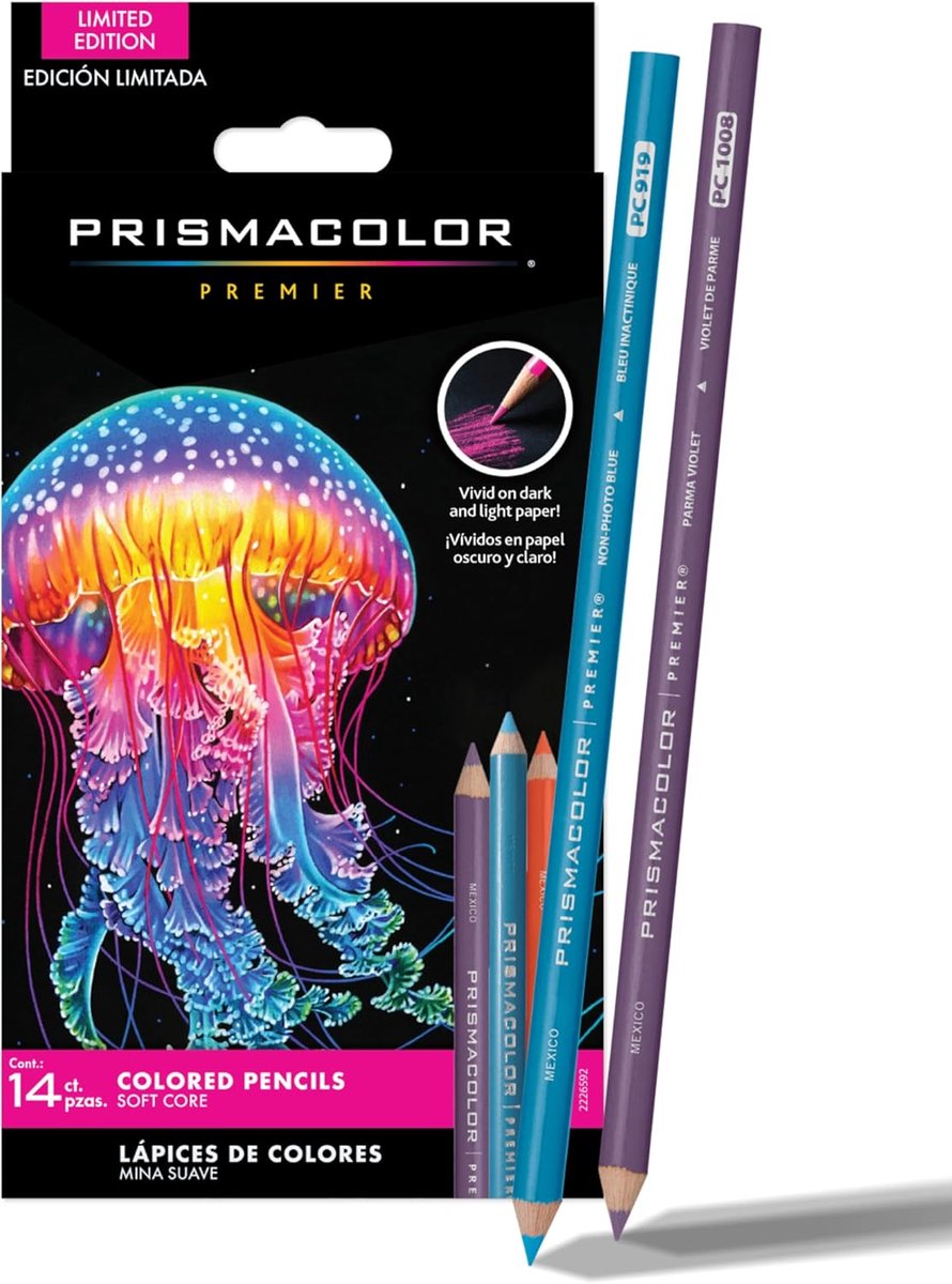 Prismacolor Premier Colored Pencils – Soft Core – 14 Kleurpotloden