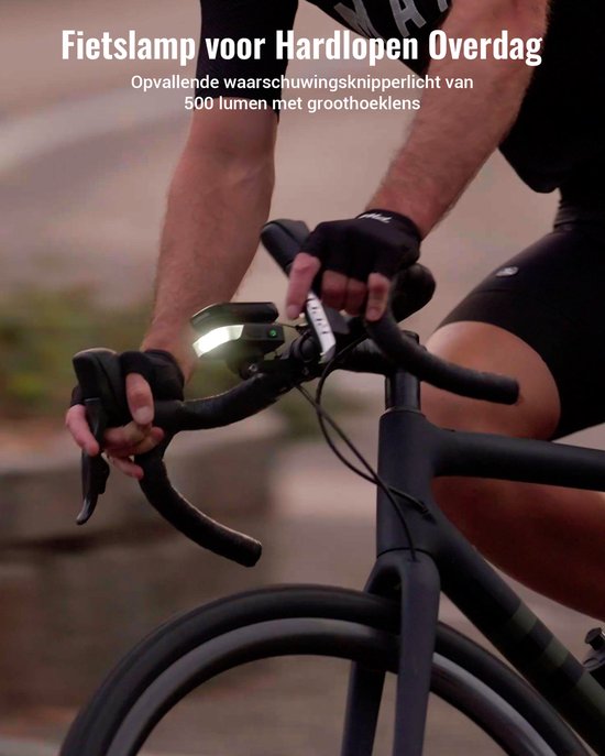 RAVEMEN FR1100SE fietskoplamp 1100 lumen-270° brede lichtbundel compatibel met Garmin/Wahoo/Bryton fietscomputers- ideaal voor nachtelijke stadsritten en waarschuwing overdag-6 standen — afbeelding 2