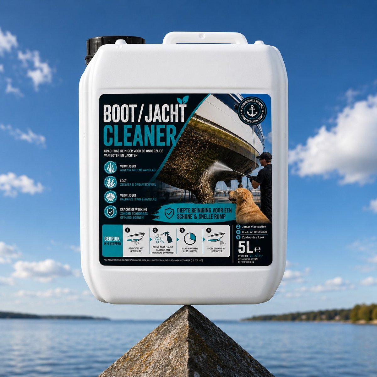 bootreiniger - bootcleaner - rompreiniger - onderwaterschip - bodemreiniger - 5 Liter
