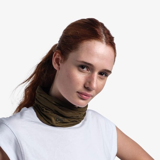 Multifunctioneel Hoofddeksel - Buff Nekwarmer - Outdoor Activiteiten - Insectenwerend - One Size - Legergroen — afbeelding 2