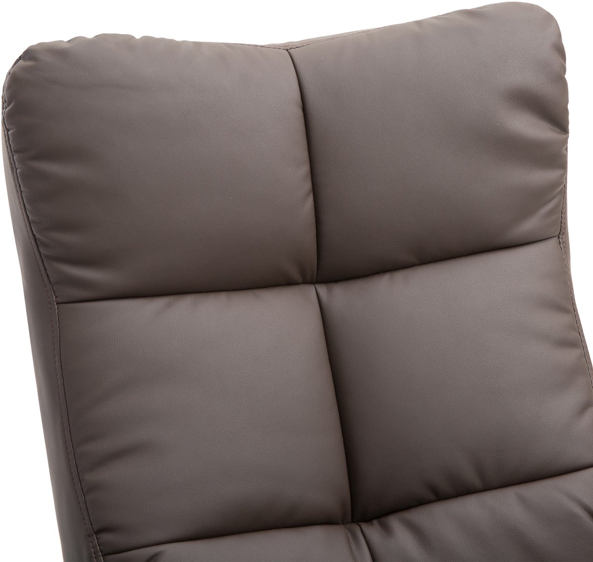 YYchan fauteuil met voetenbank - bruin - 80 x 86 x 99 cm - met opbergruimte