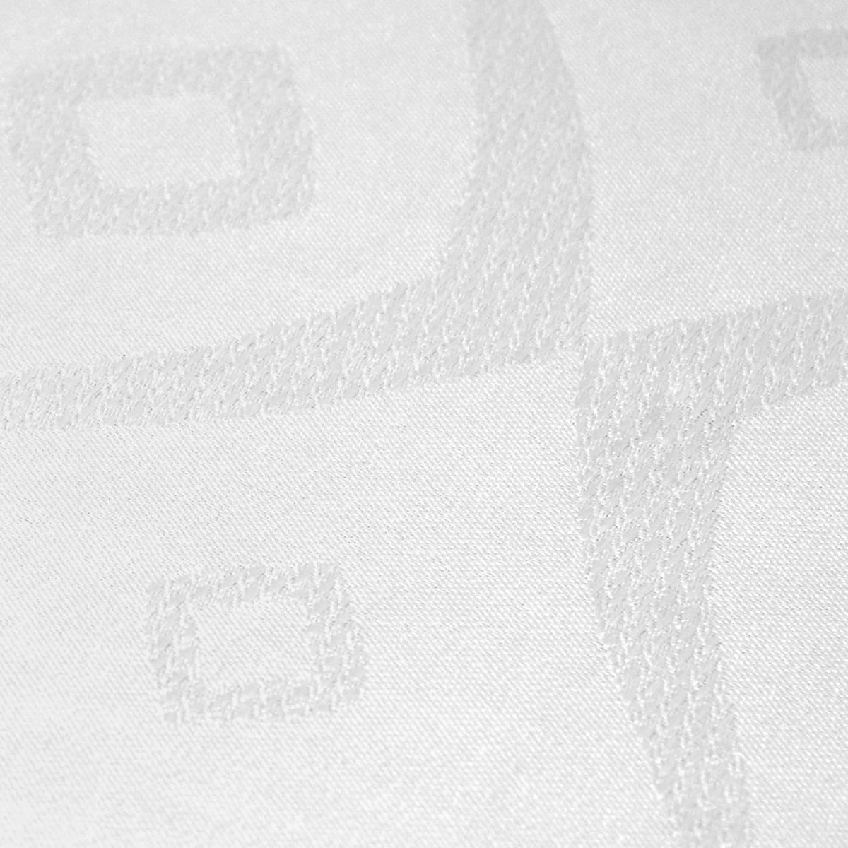 Vierkant Tafelkleed - Tafelbedekking Jacquard - Elegante Tafeldekking - Ruitpatroon - 150 x 150 cm - Wit