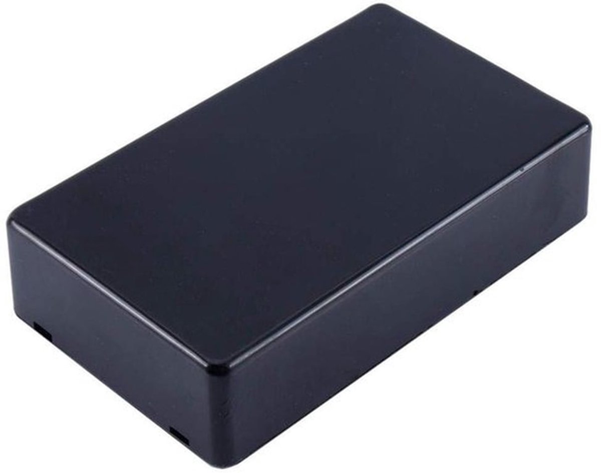Waterdichte kunststof aansluitdoos - elektronische behuizing - 100x60x25mm - geschikt voor buiten - zwart - IP65 waterdicht - opbouwdoos - tuinverlichting reunner - muurmontage - waterdichte aansluitdoos - inbouw - zwembad elektrische doos