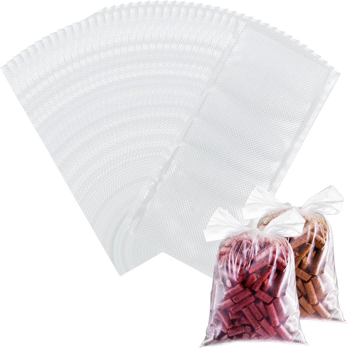 100 Stuks PVA Tassen voor Karpervissen, Snelle Oplosbare PVA Tassen voor Boilies, Voer en Pellets, 50x100mm en 70x100mm