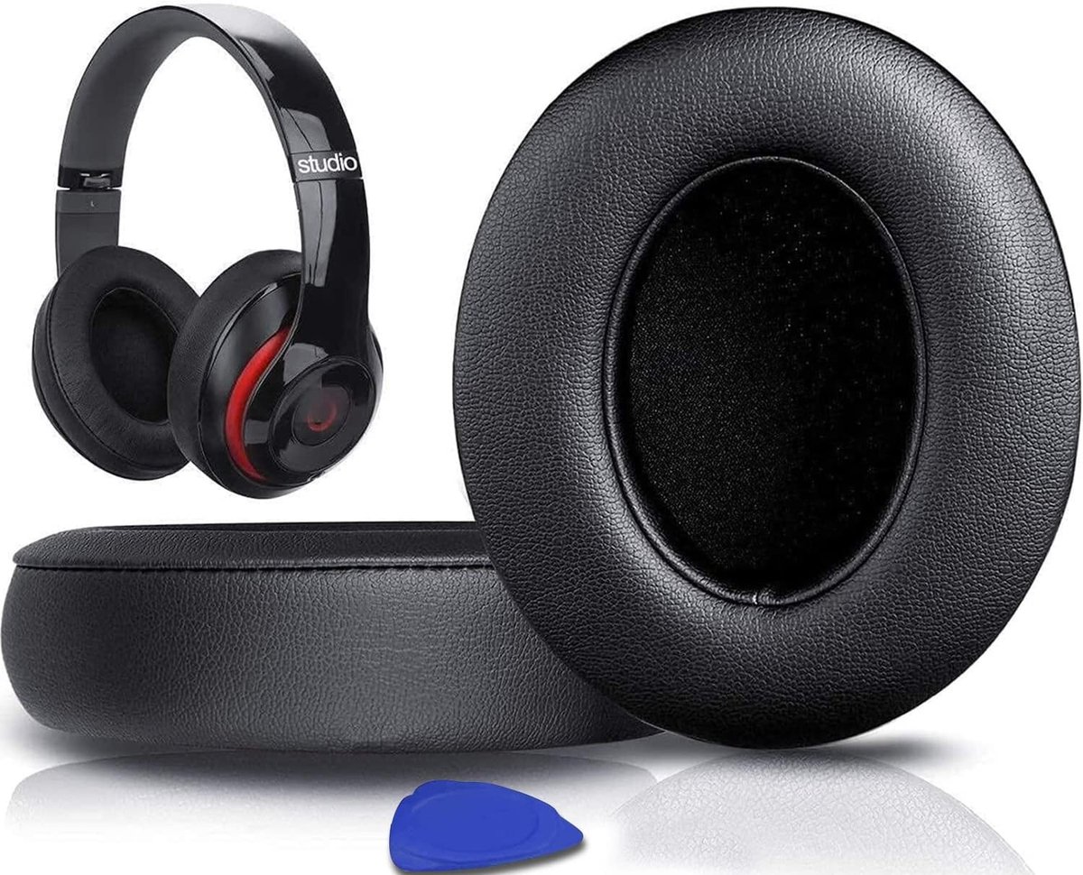 Vervangende Oorkussens voor Beats Studio 3 & Studio 2 Hoofdtelefoons met Zacht Eiwitleer en Sterke Lijm voor Comfort en Geluidsisolatie