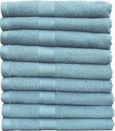 Katoenen Handdoeken Denim Blauw – Set van 9 Stuks – 50 x 100 cm