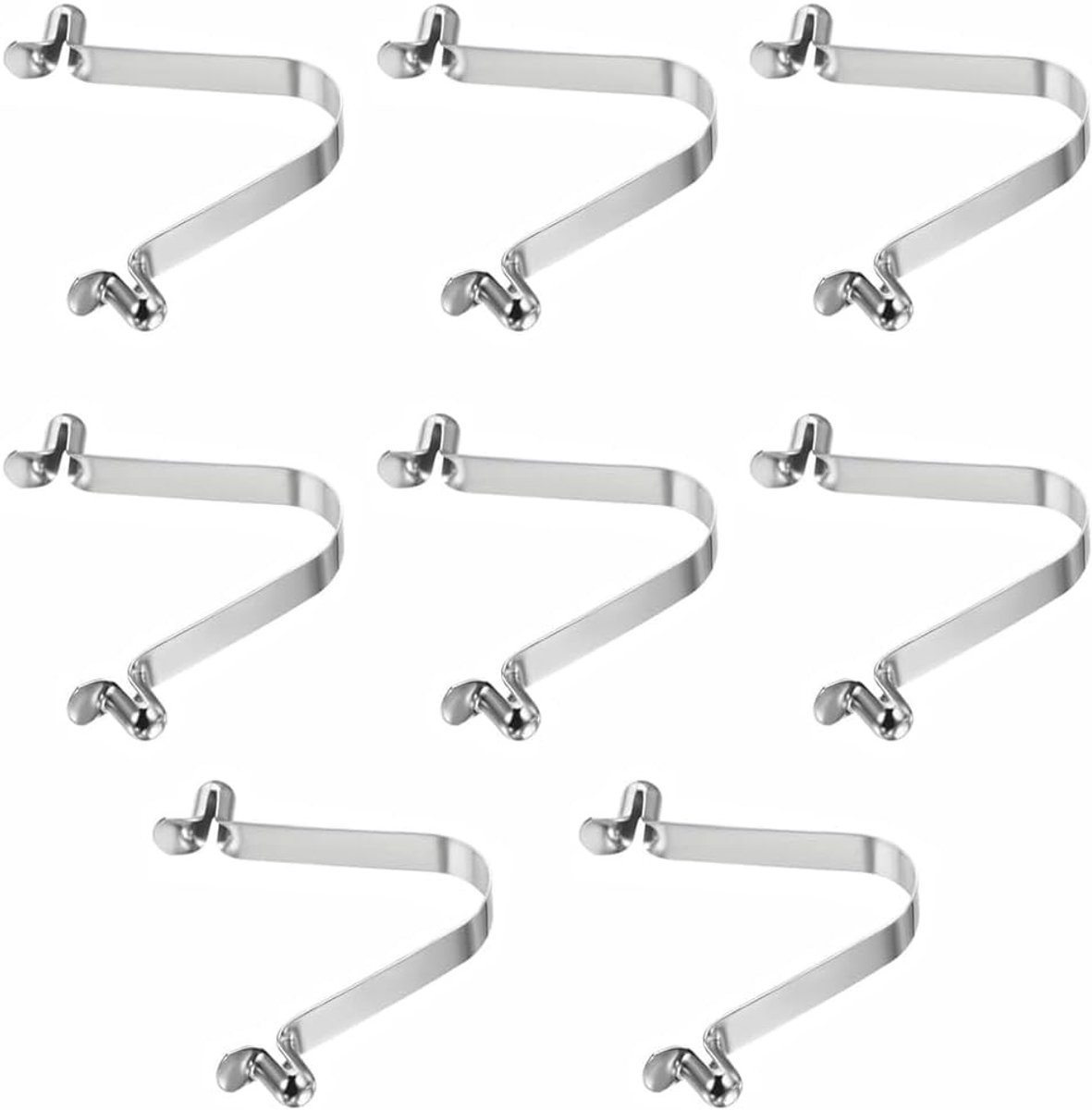Pack van 8 V-vormige veerclips 6mm, vervangingsonderdelen voor tentstokken, caravan en luifels